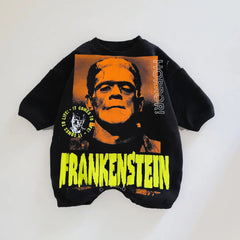 Baby Frankenstein Print Romper