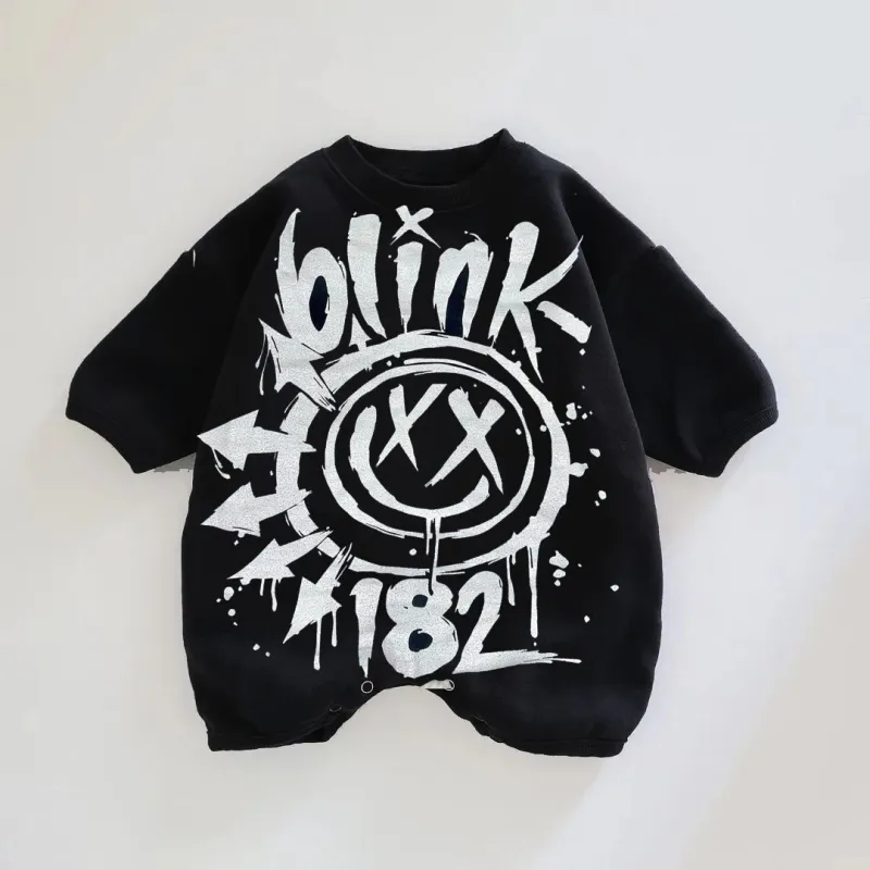 Halloween blink print romper