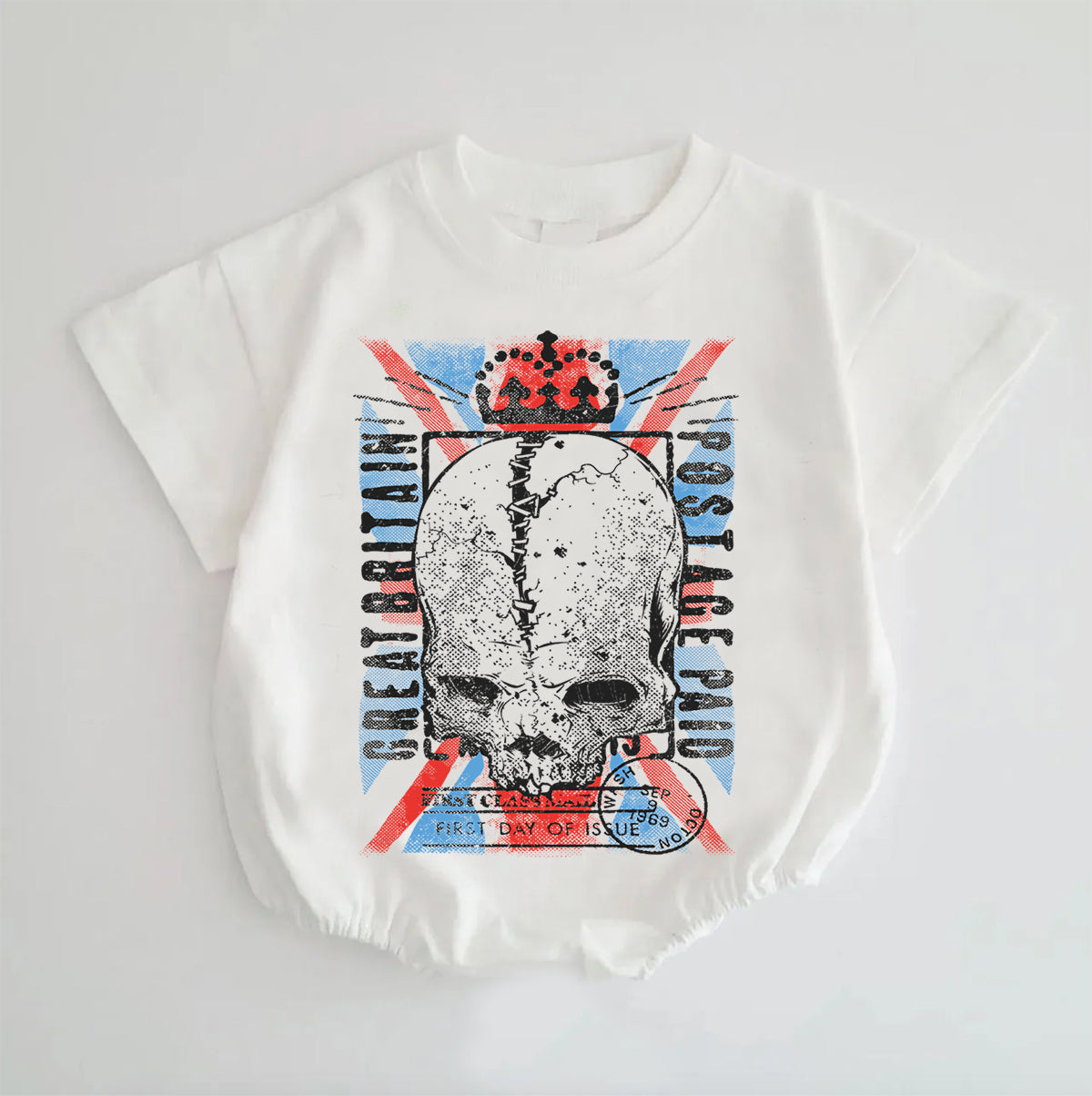 Baby ACDC Band Print Romper