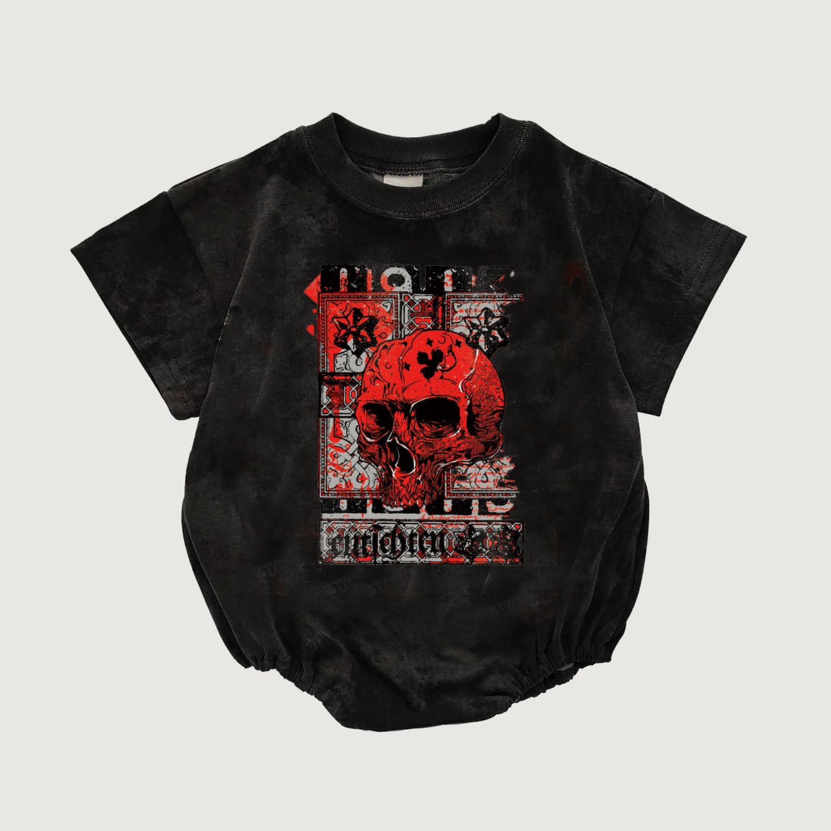 Baby ACDC Band Print Romper