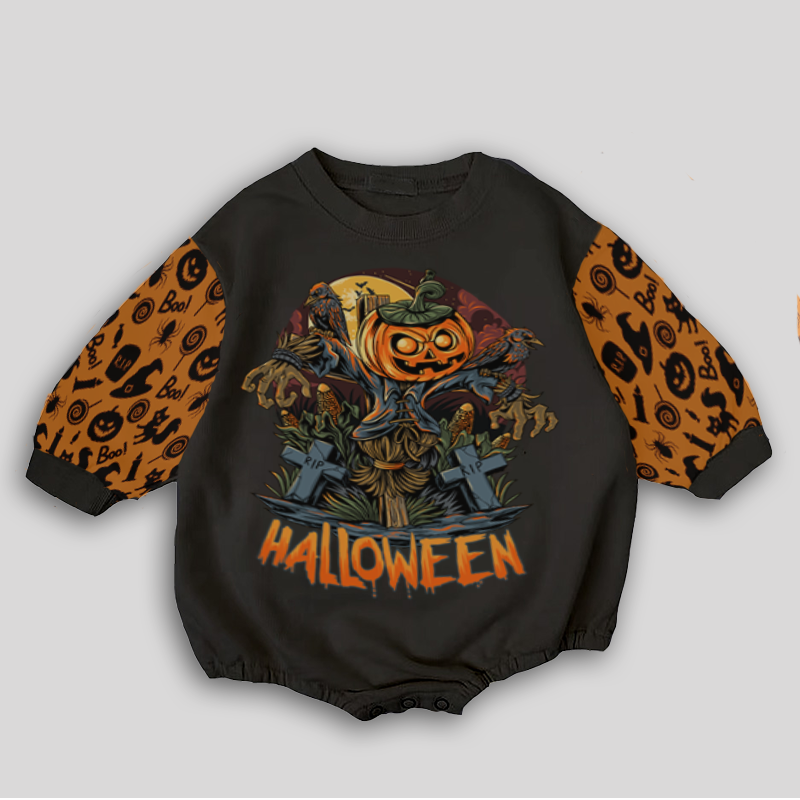 Baby Halloween Print Romper