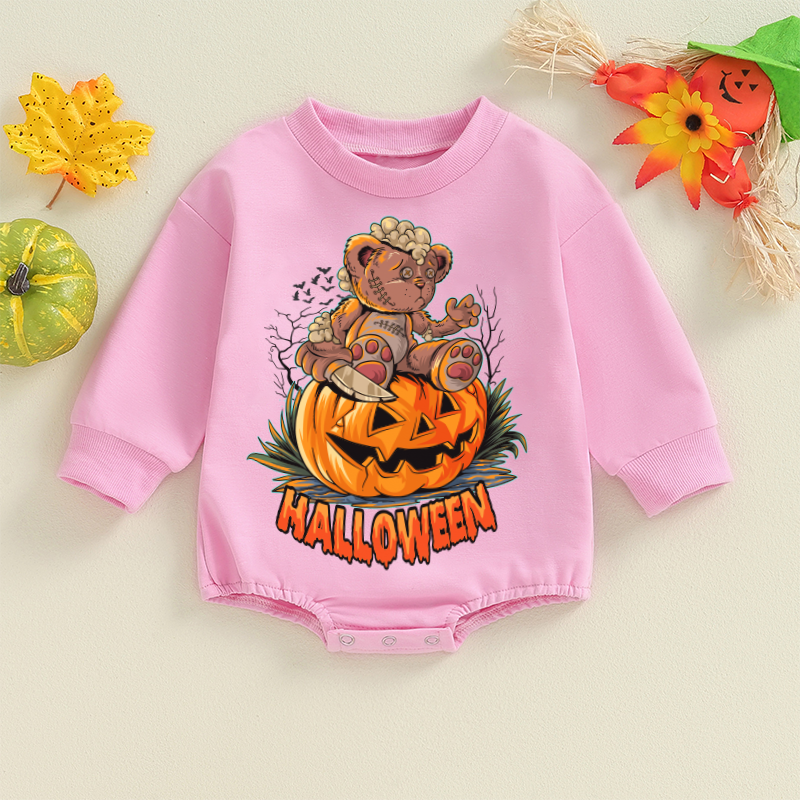 Baby Halloween Print Romper