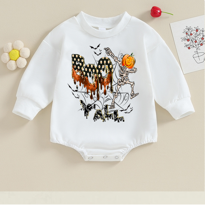 Baby Halloween Print Romper