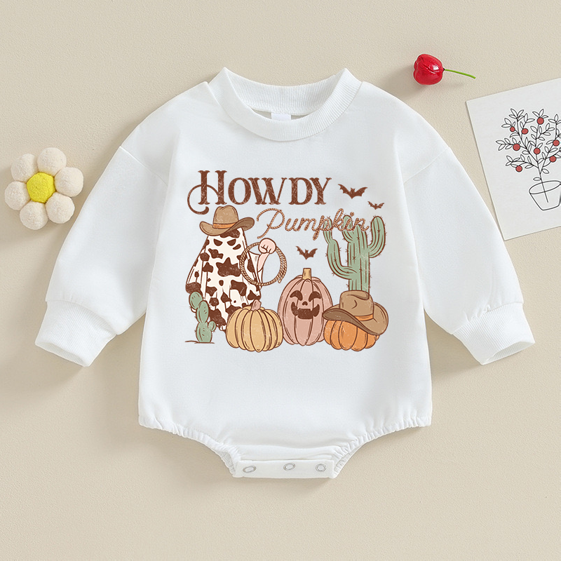 Baby Halloween Print Romper