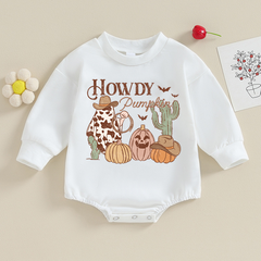 Baby Halloween Print Romper