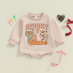 Baby Spooky babe Print Romper