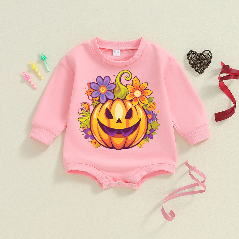 Baby Halloween Print Romper