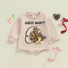 Baby Guess what Print Romper