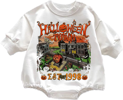 Baby  Halloween Town Print Romper