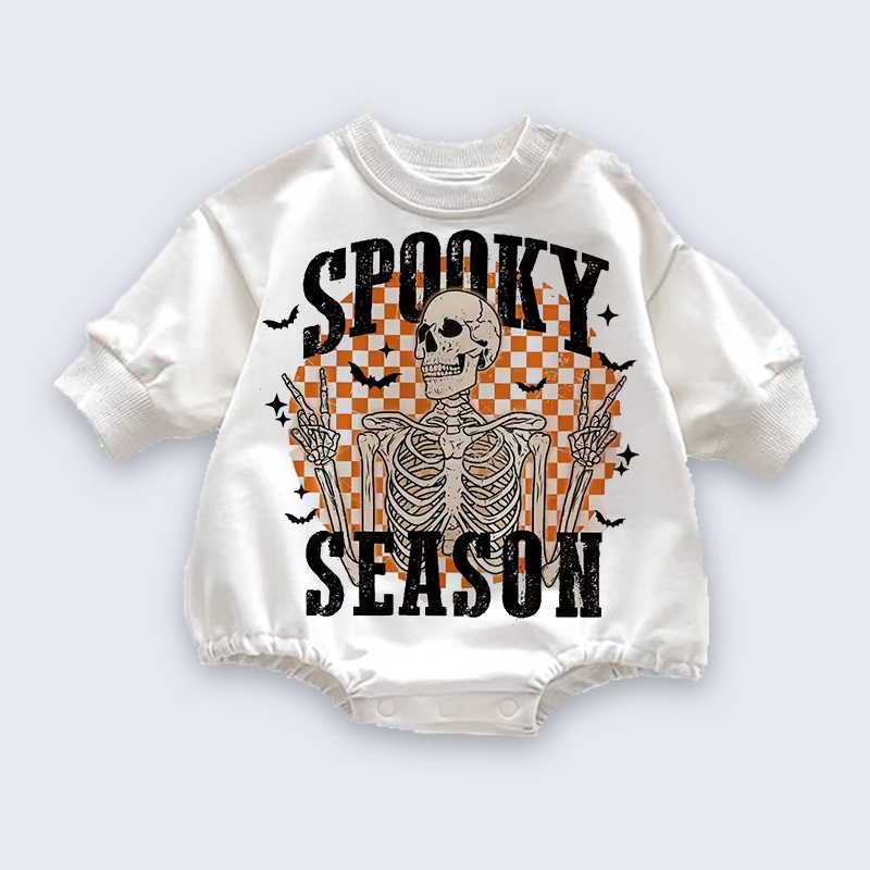 Baby Welcome Halloween Print Romper