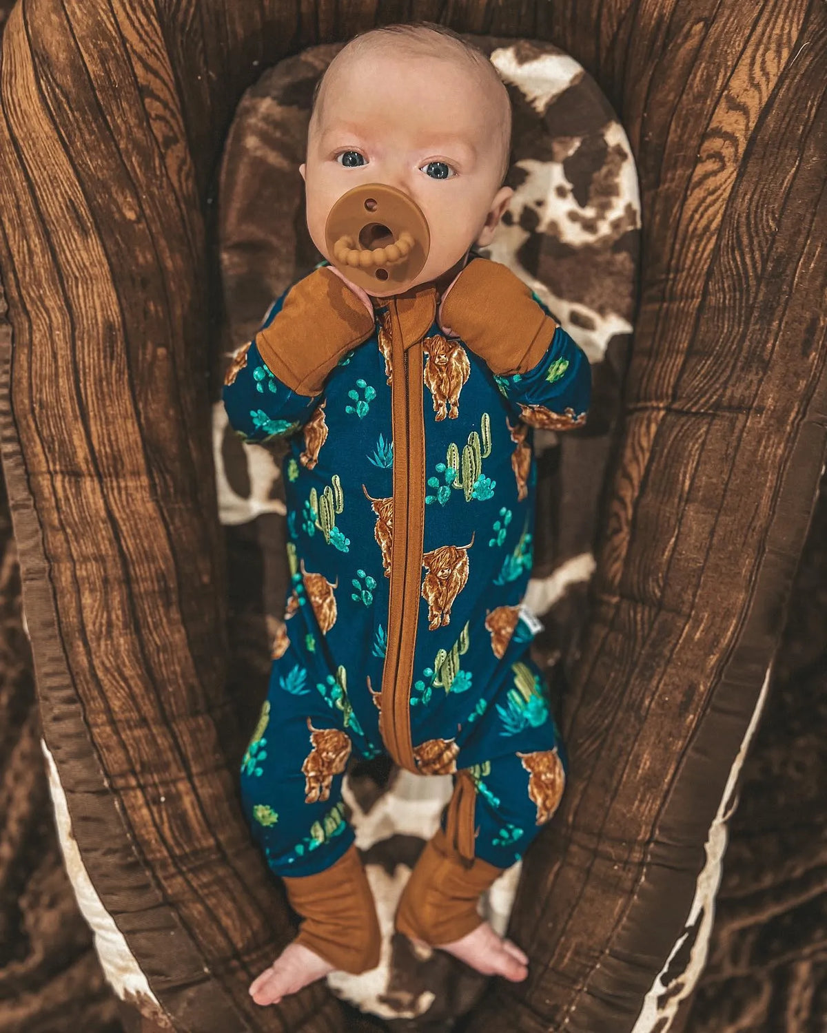 Baby Cow Zip-up Jumpsuit