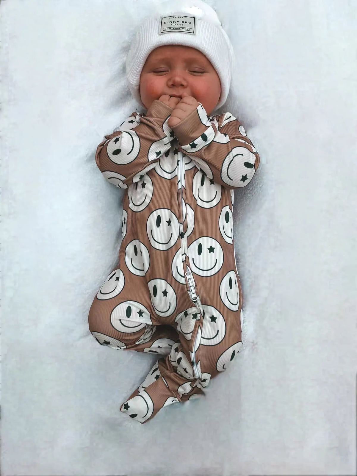 Baby Smiley Print Jumpsuit