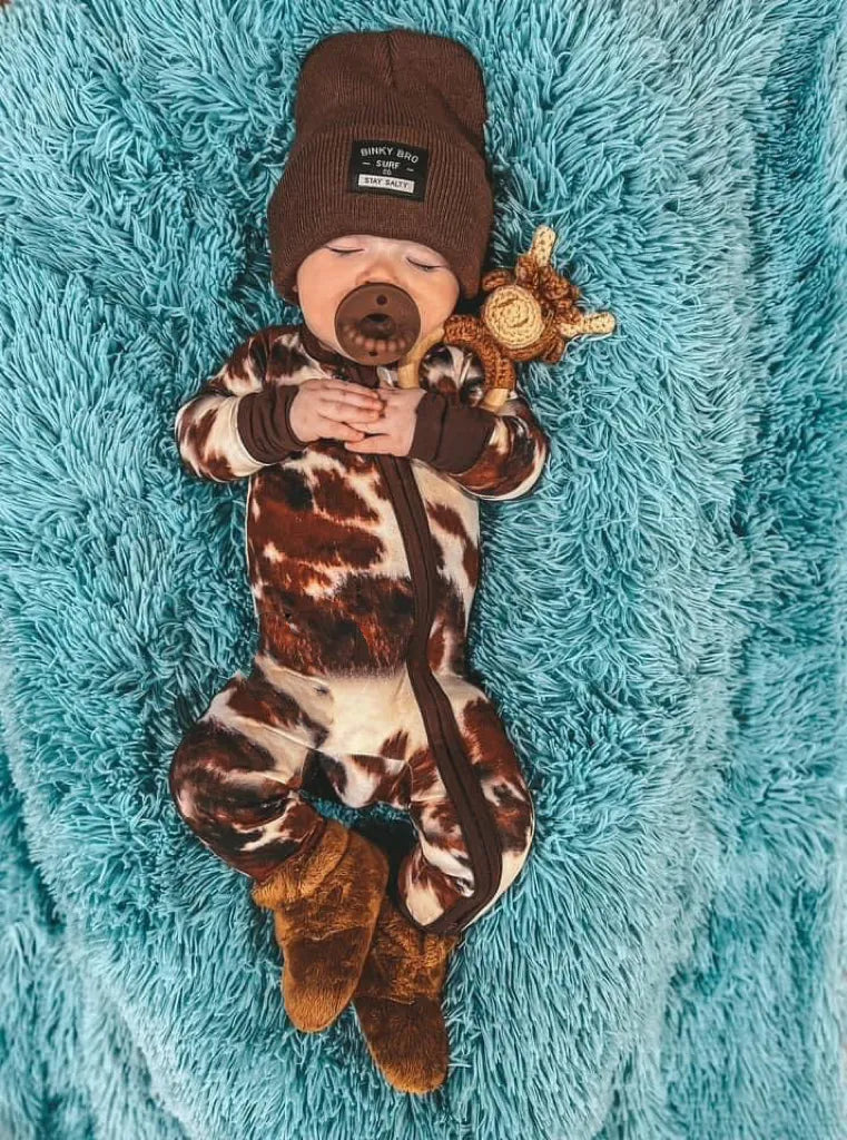 Baby Cow Zip-up Jumpsuit