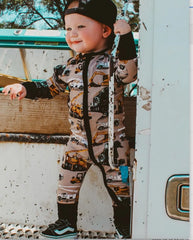 Baby Car Print Jumpsuit