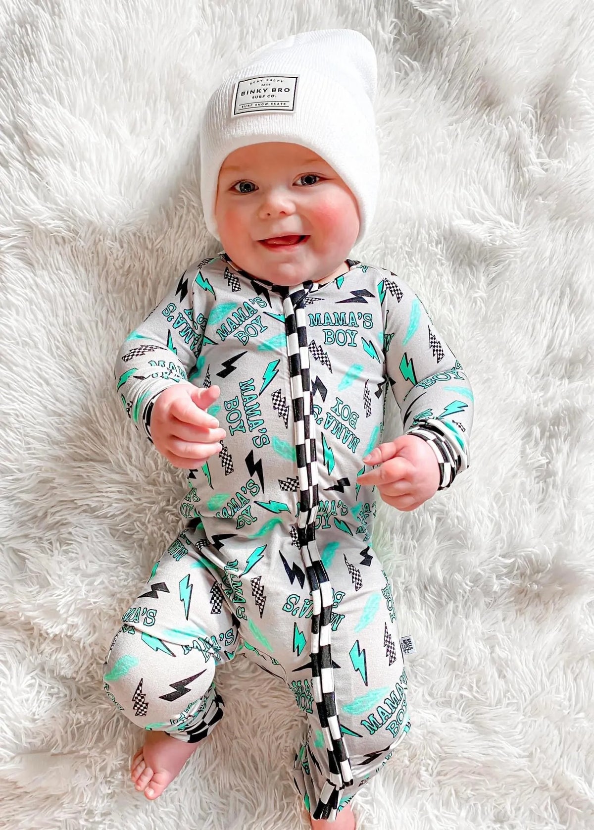 Blue lightning Print Jumpsuit