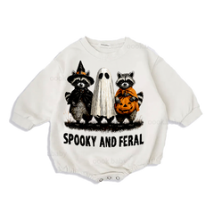 baby halloween print romper