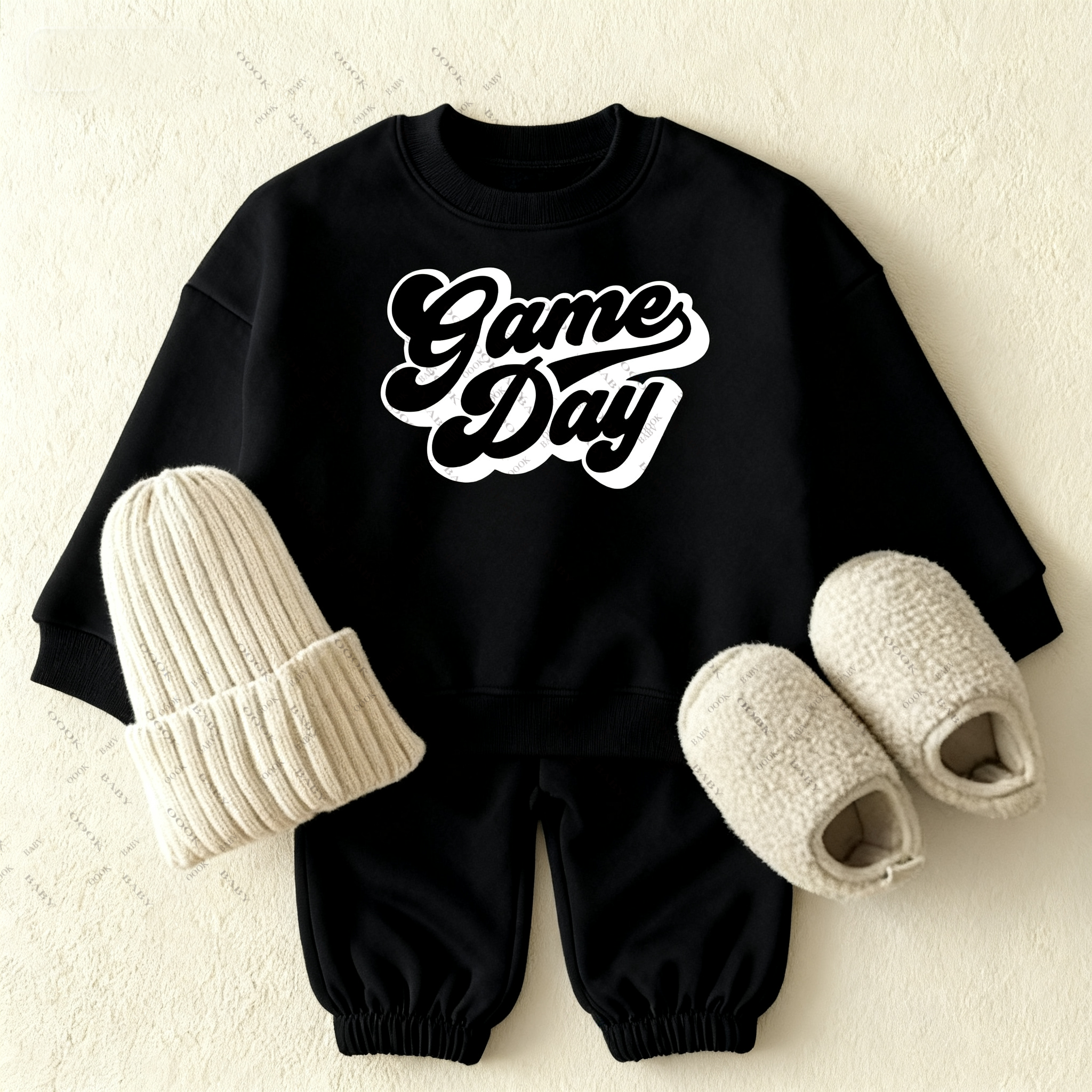 2-piece of Baby Game Print Set