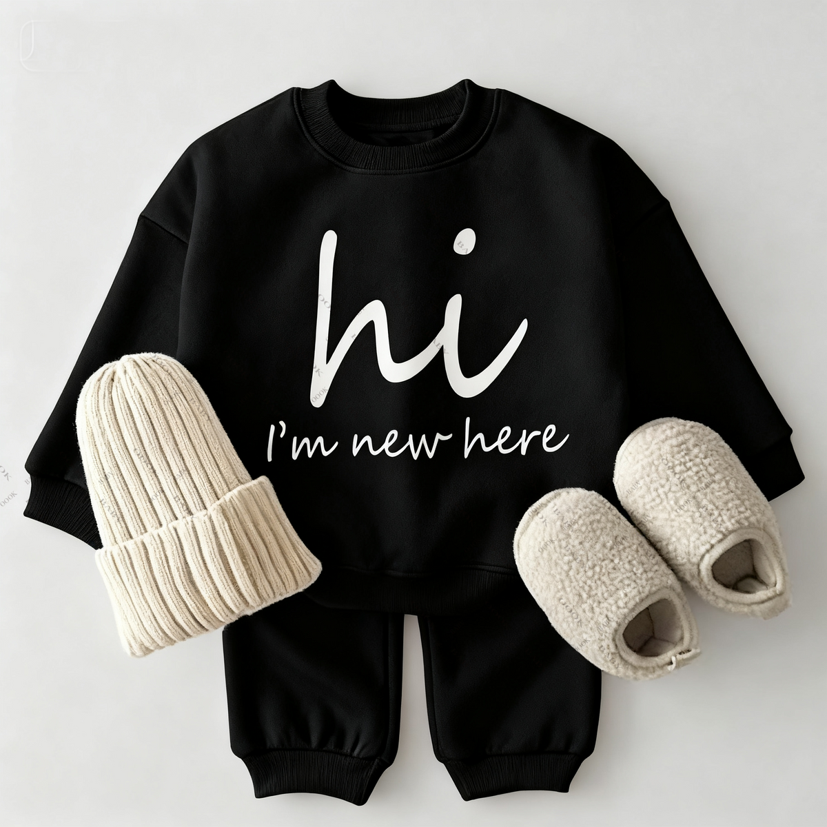 2-piece of Baby Hi Print Set