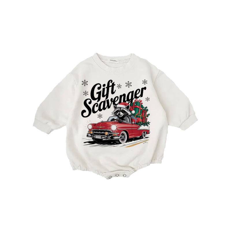 Baby Gift Scavernger Print Romper