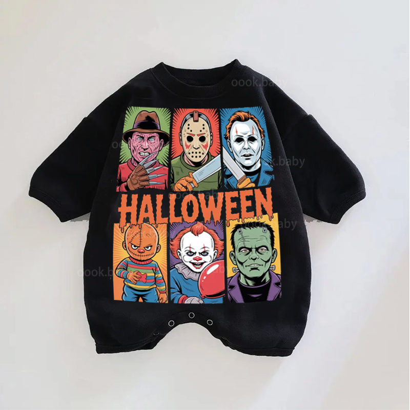 Baby Halloween Print Romper
