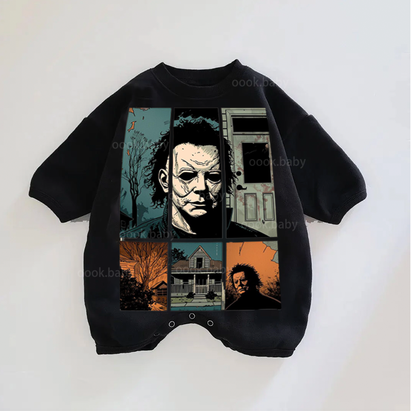 Baby Halloween Print Romper