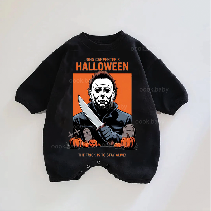 Baby Halloween Print Romper