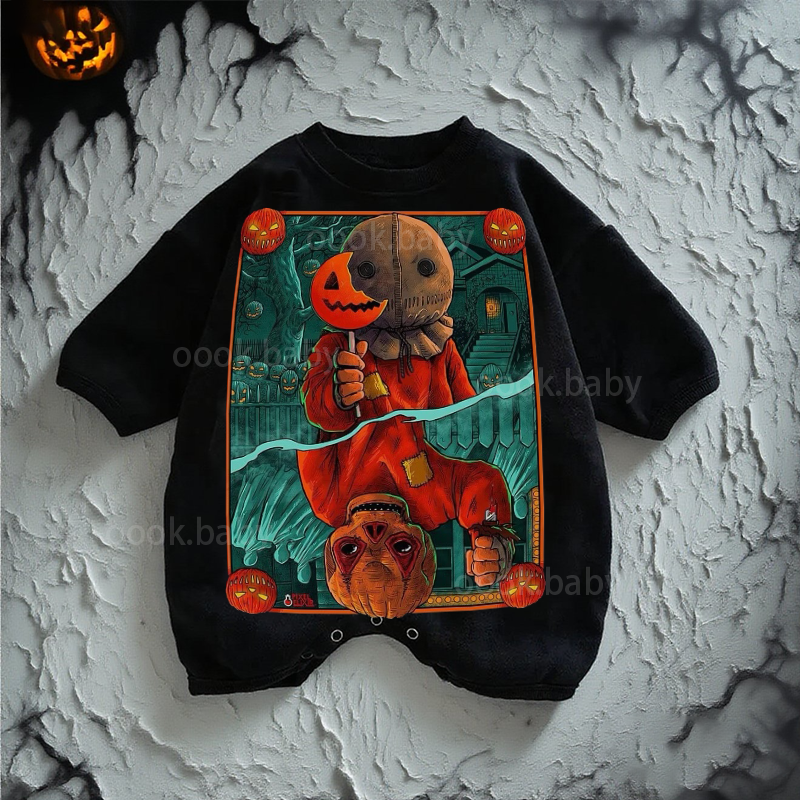 Baby Halloween Print Romper
