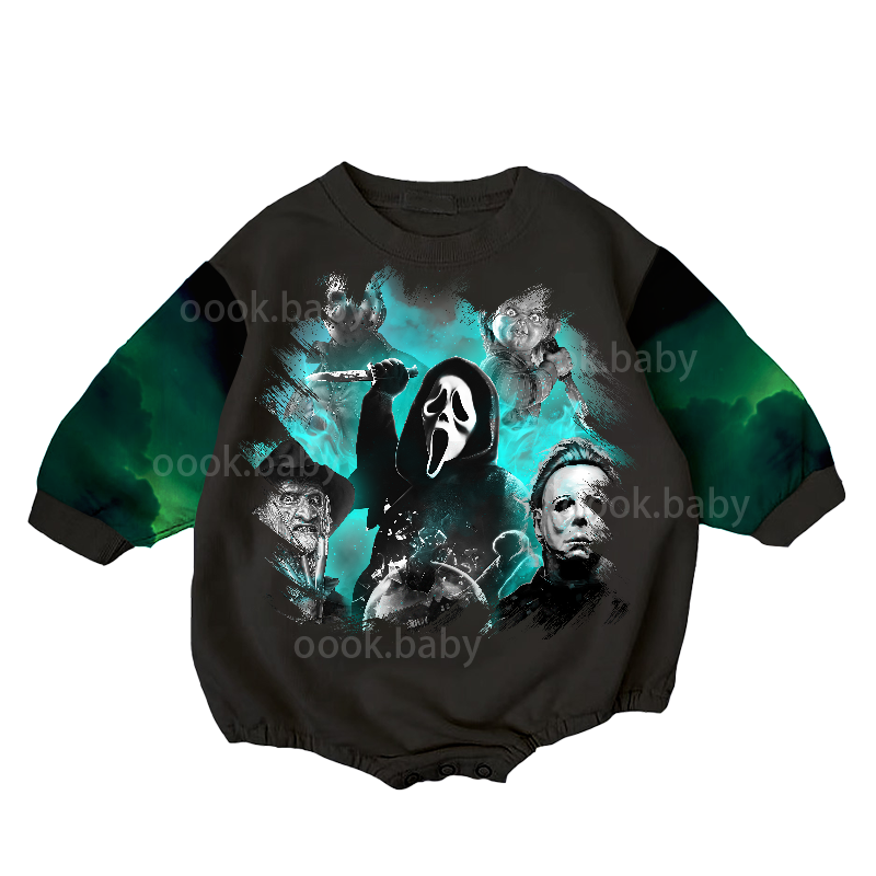 Baby Halloween Print Romper