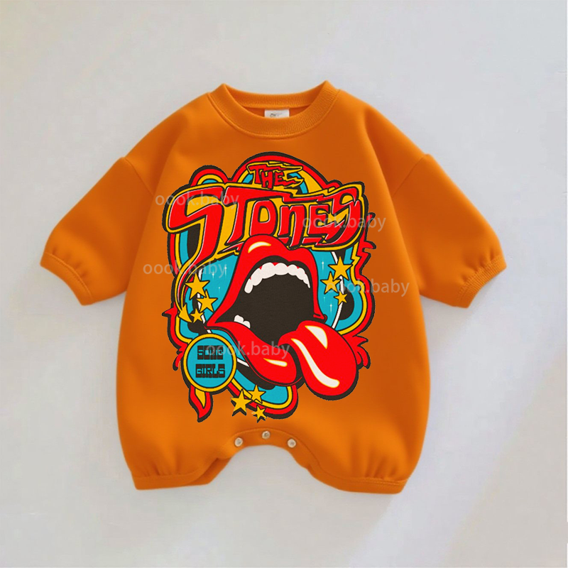 Baby The Stones Print Romper