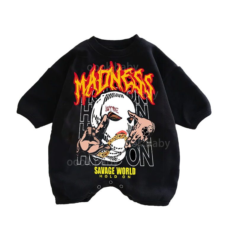 Baby Savage world Print Romper