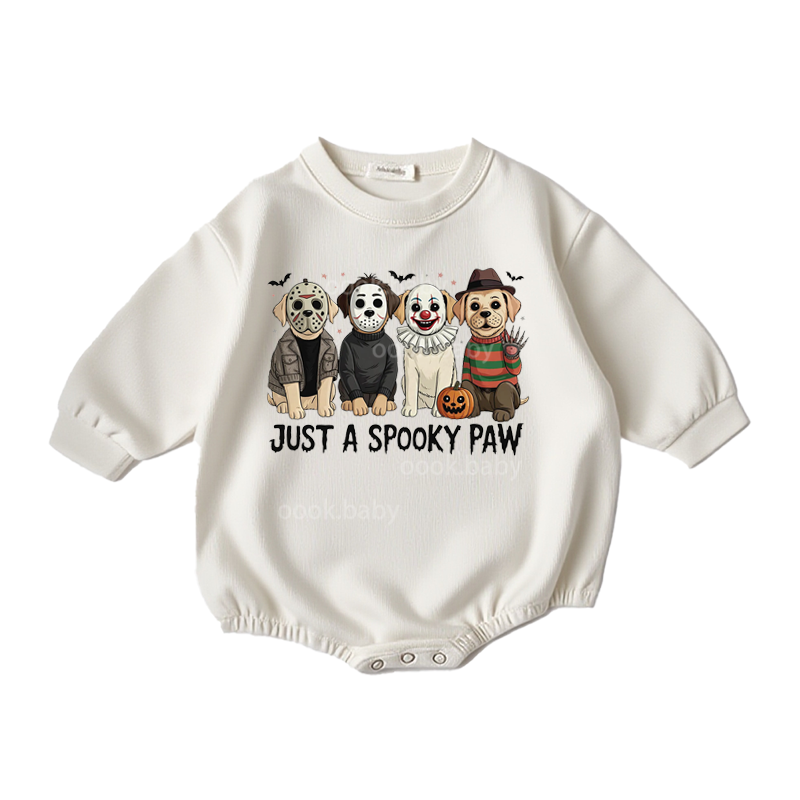 Baby Just A Spooky Paw Romper
