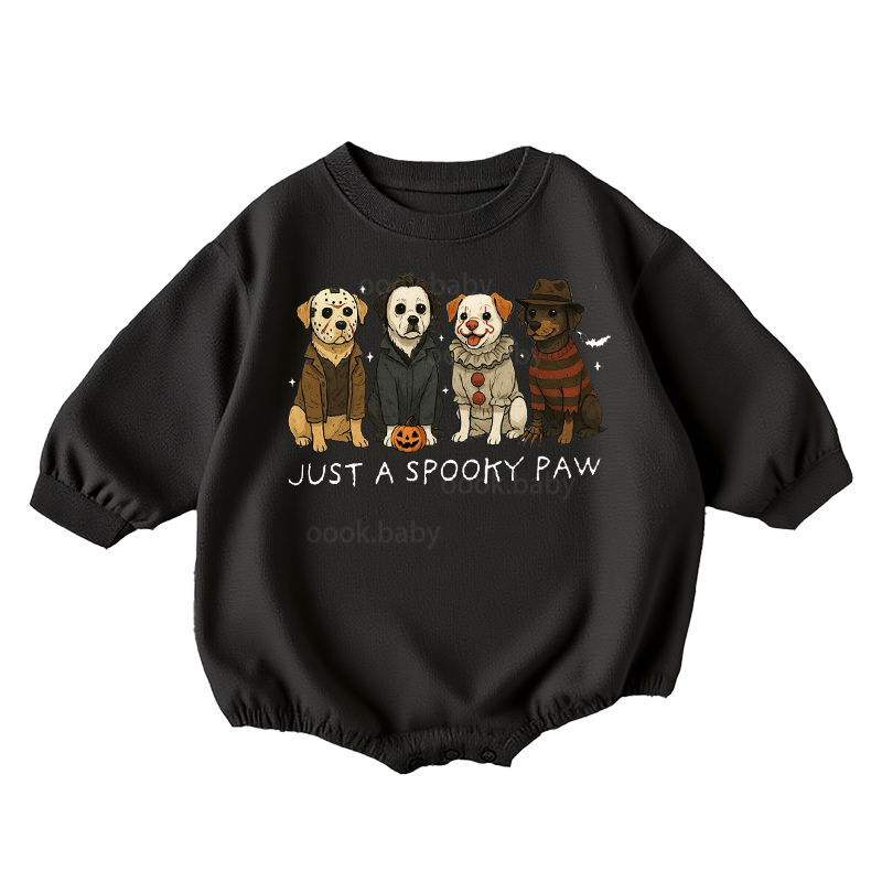 Baby Just A Spooky Paw Romper