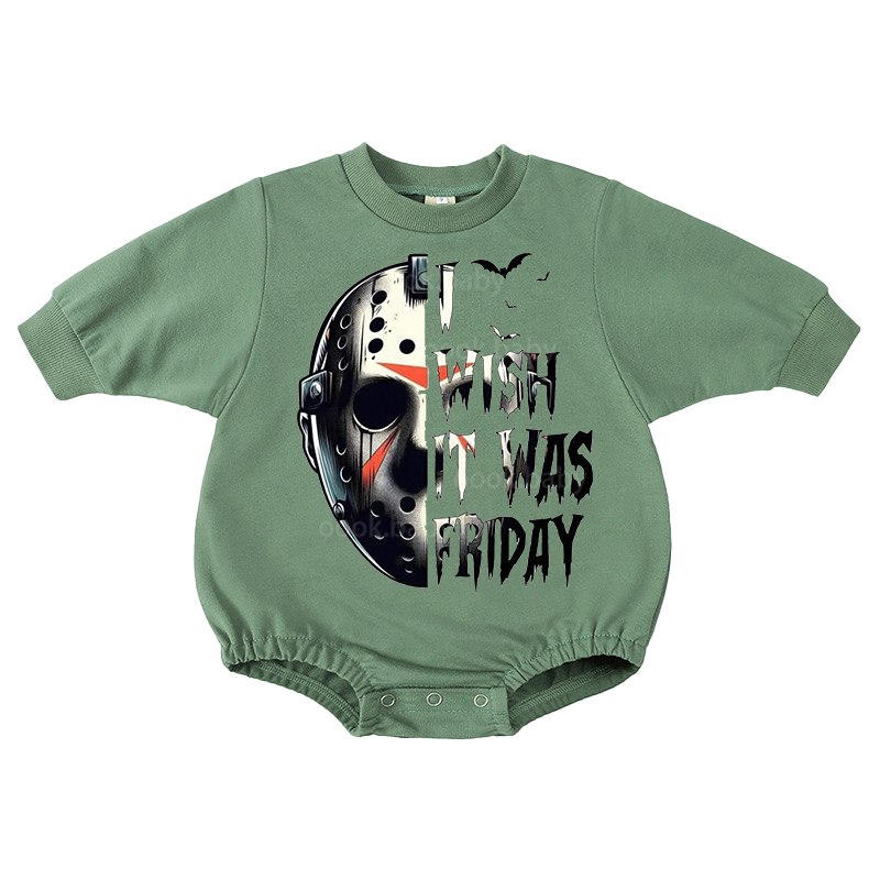 I Wish It Was Friday Print Romper