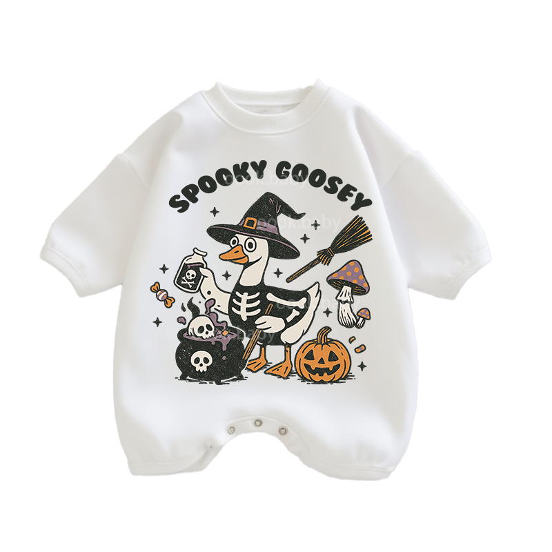 Baby Spooky coosey Print Romper