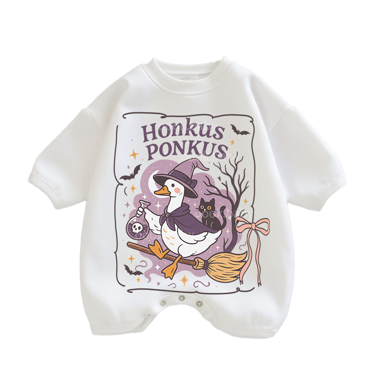 Baby Honrus Ponkus Print Romper