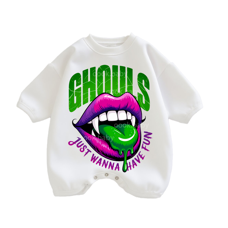 Baby Ghouls Print Romper