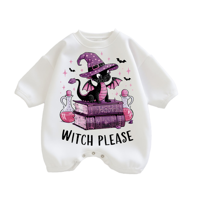 Baby Witch Please Print Romper