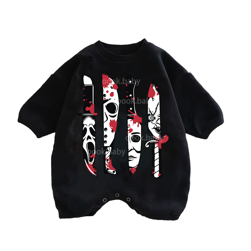 Baby Halloween Print Romper