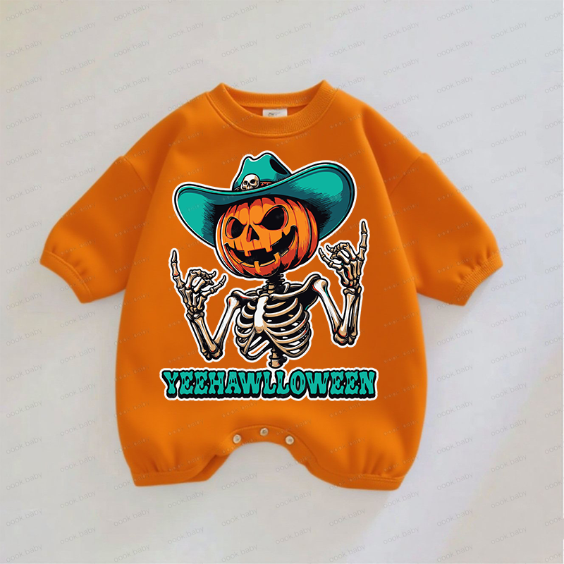 The YEEHalloween  Baby Print Romper