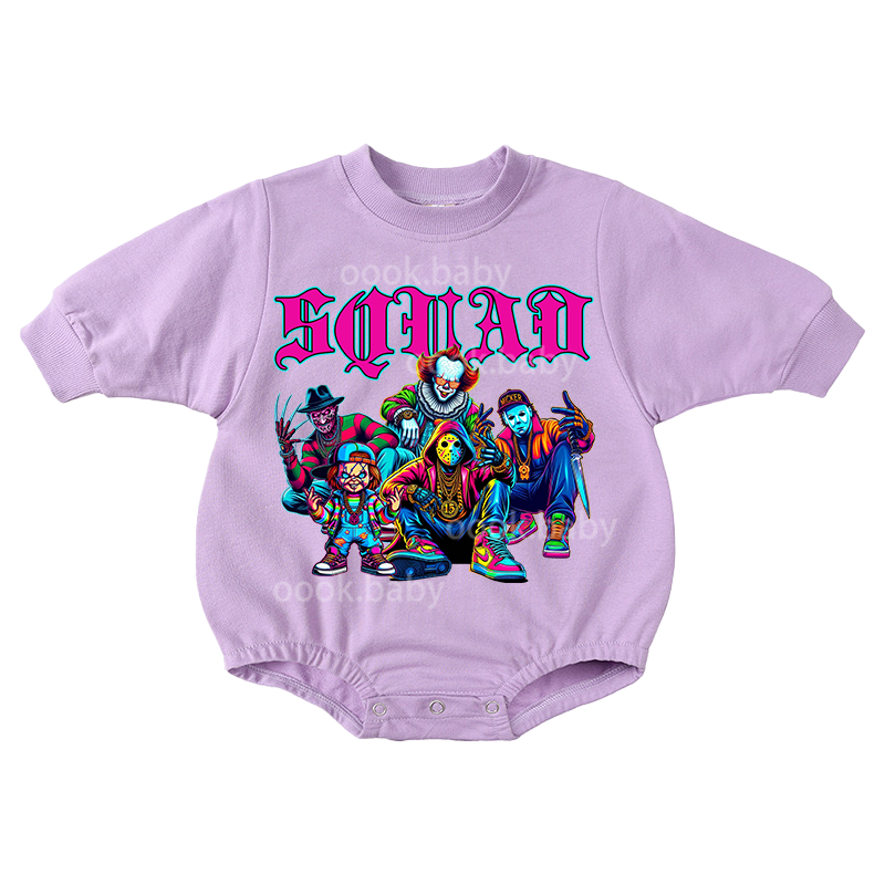 Baby Squad  Print Romper