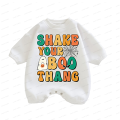 Baby Shake Your Boo thang Print Romper