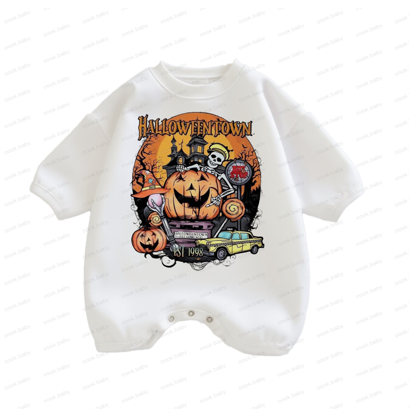 Baby Halloween Print Romper
