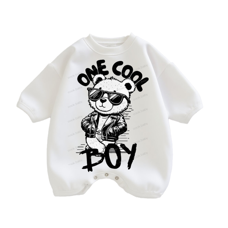 Baby One Cool Boy Print Romper