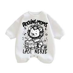Baby Rocking Moms Print Romper