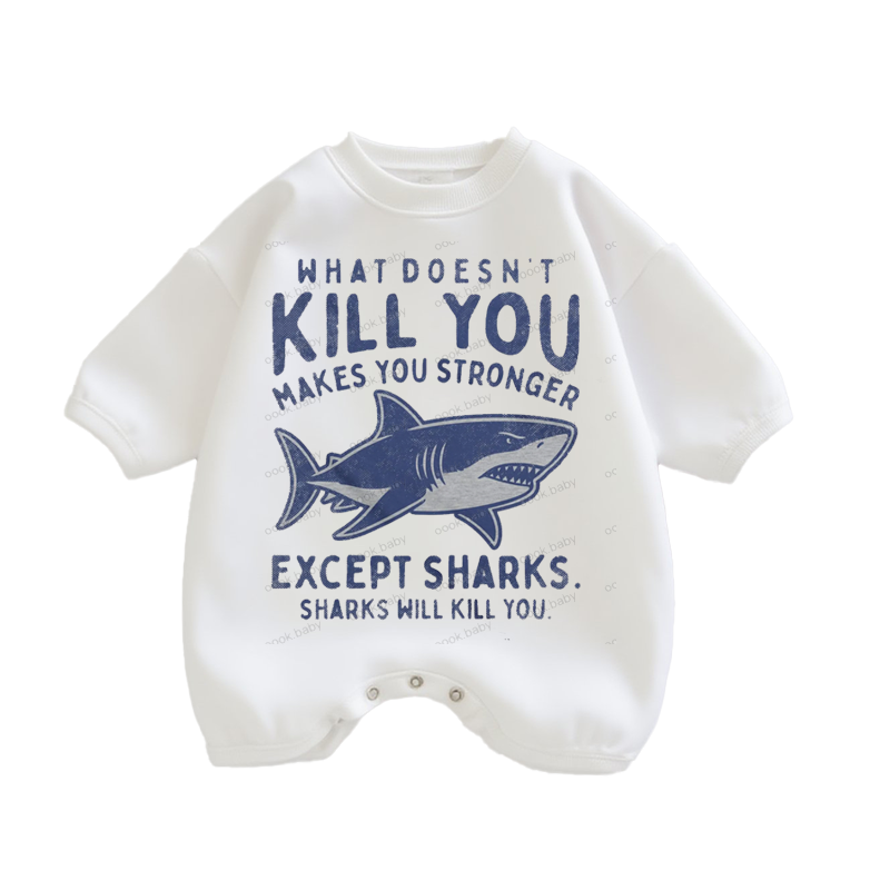 Baby What doesn't kill you makes you stronger Print Romper