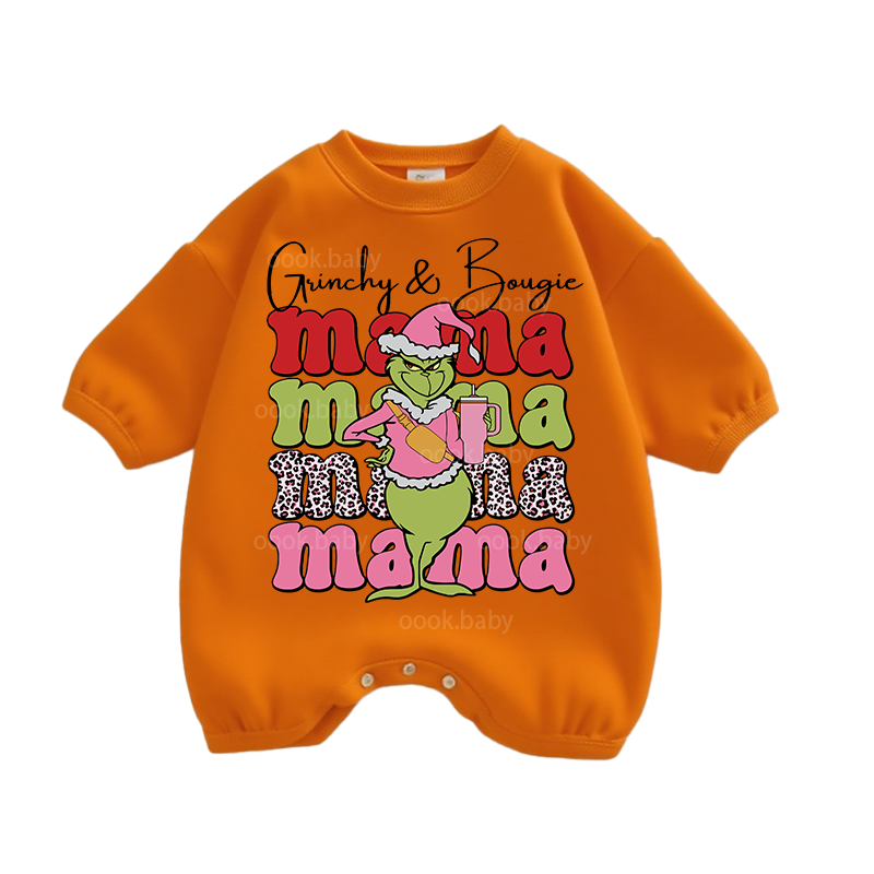 Baby mama Print Romper