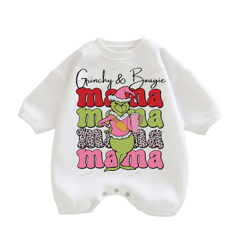 Baby mama Print Romper