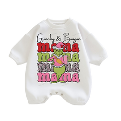 Baby mama Print Romper