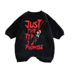 Baby Just the Tip I Promise Print Romper