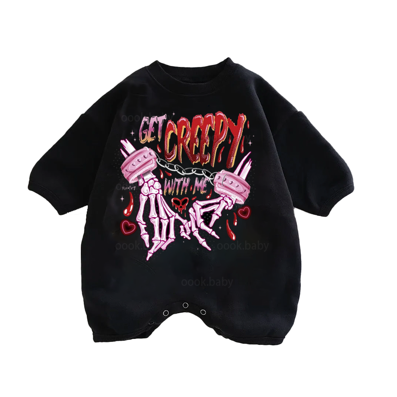 Baby Get Creep With Me Print Romper